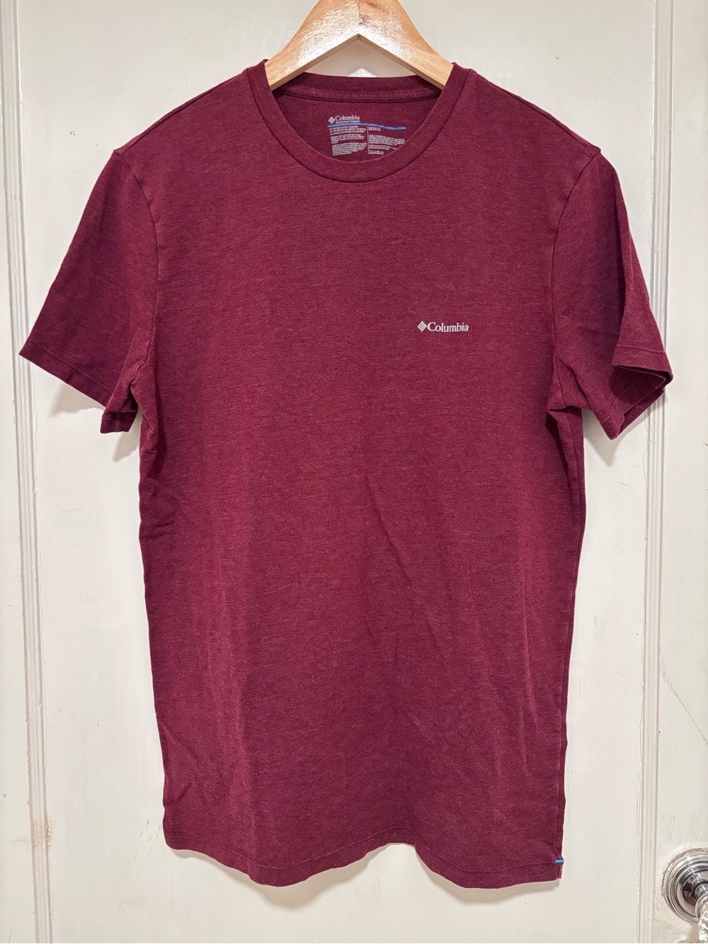 Columbia Men's Short Sleeve Crew Tee - Burgundy